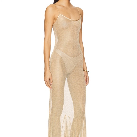 Bella Venice Serafina Dress in Gold - Picture 2 of 9